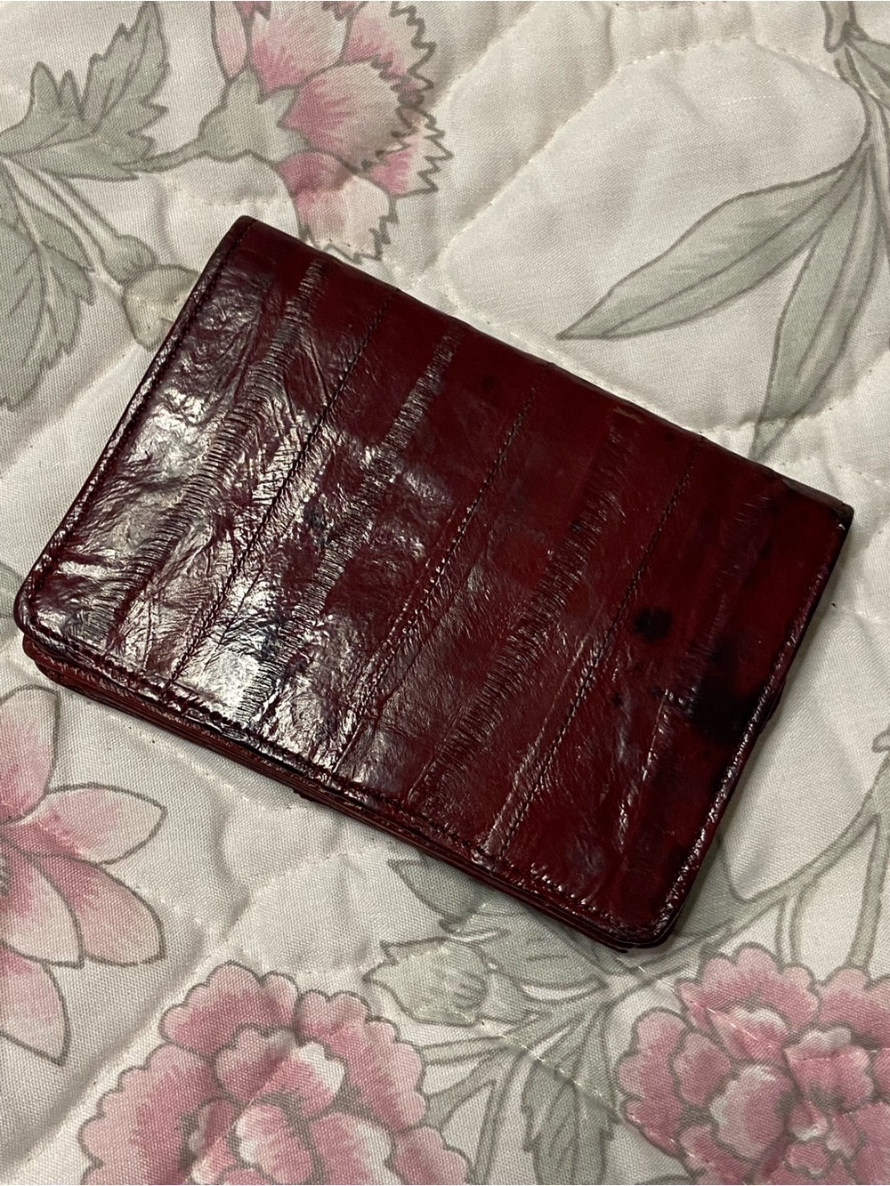 OxBlood TriFold ELL SKIN Wallet